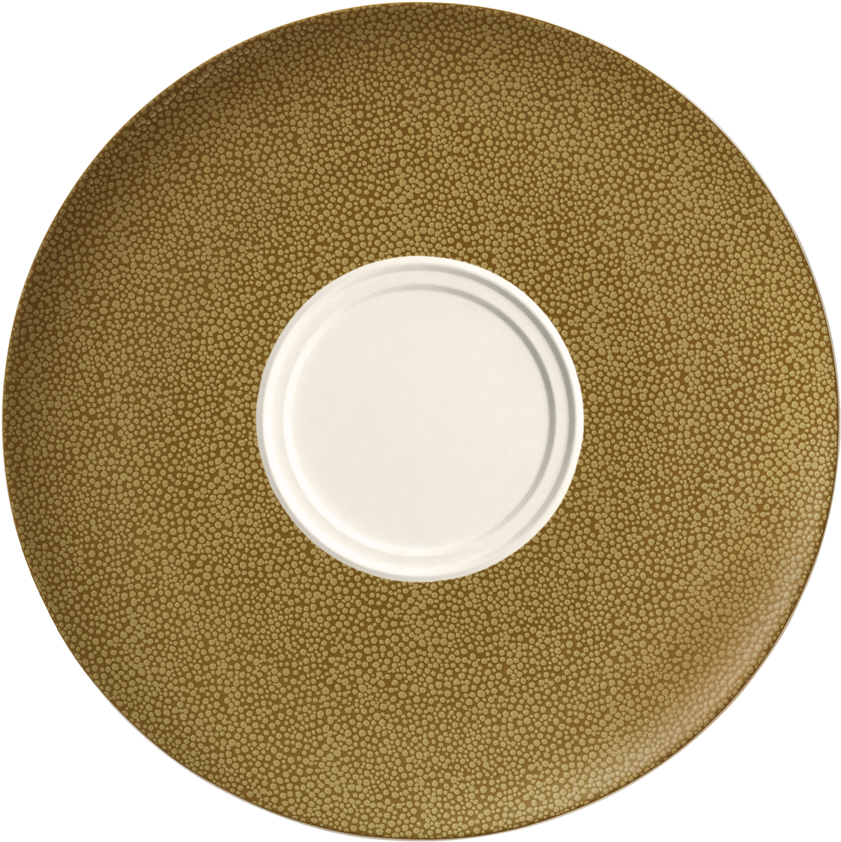 Saucer round with double well 21cm