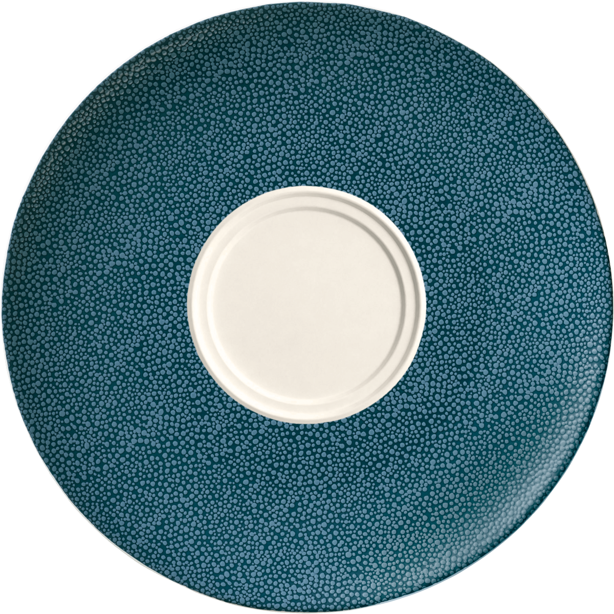 Saucer round with double well 21cm