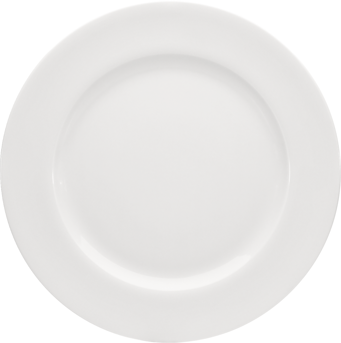 Plate flat round wide rim 28cm