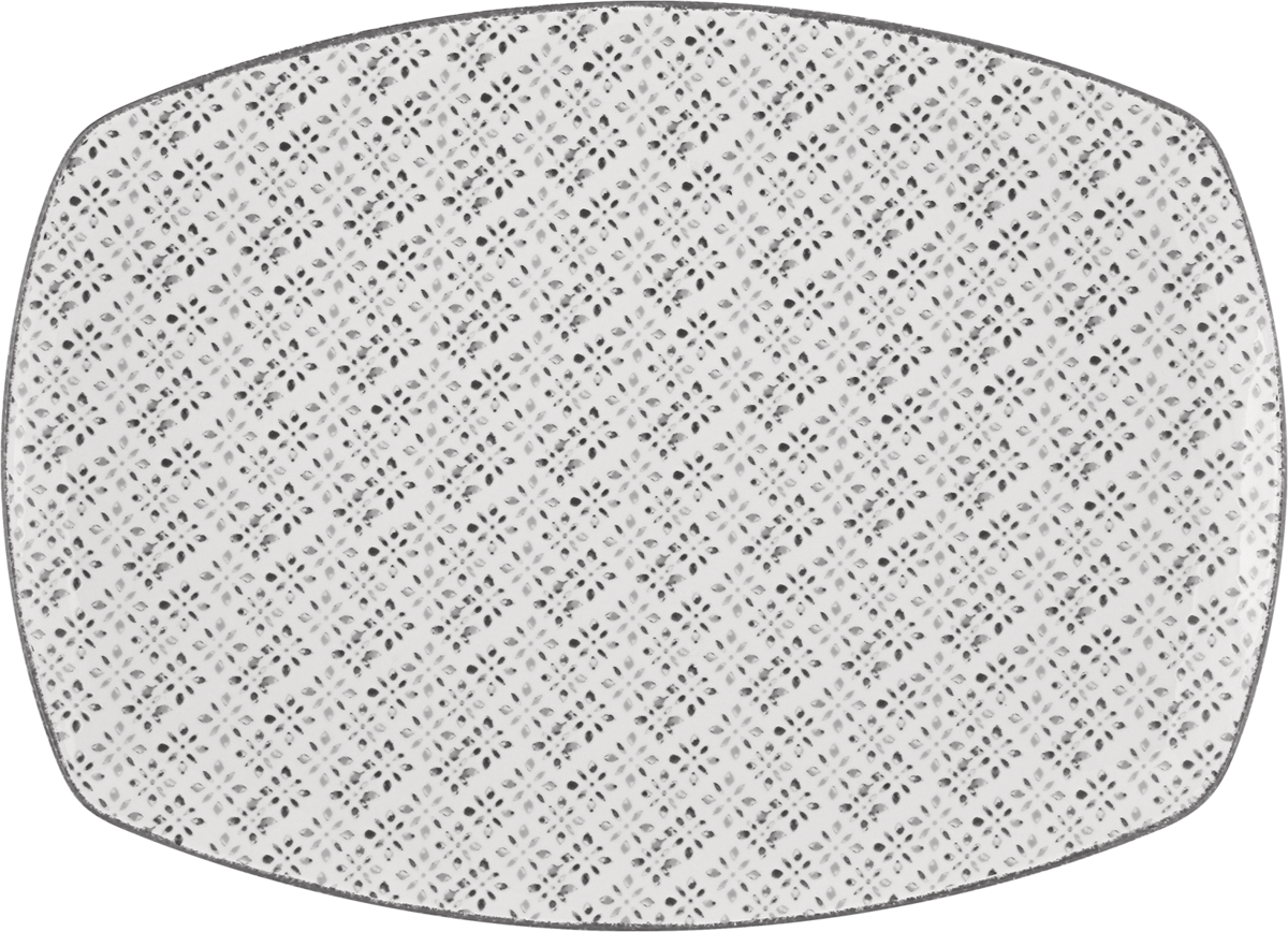 Platter rectangular coupe 14x9cm