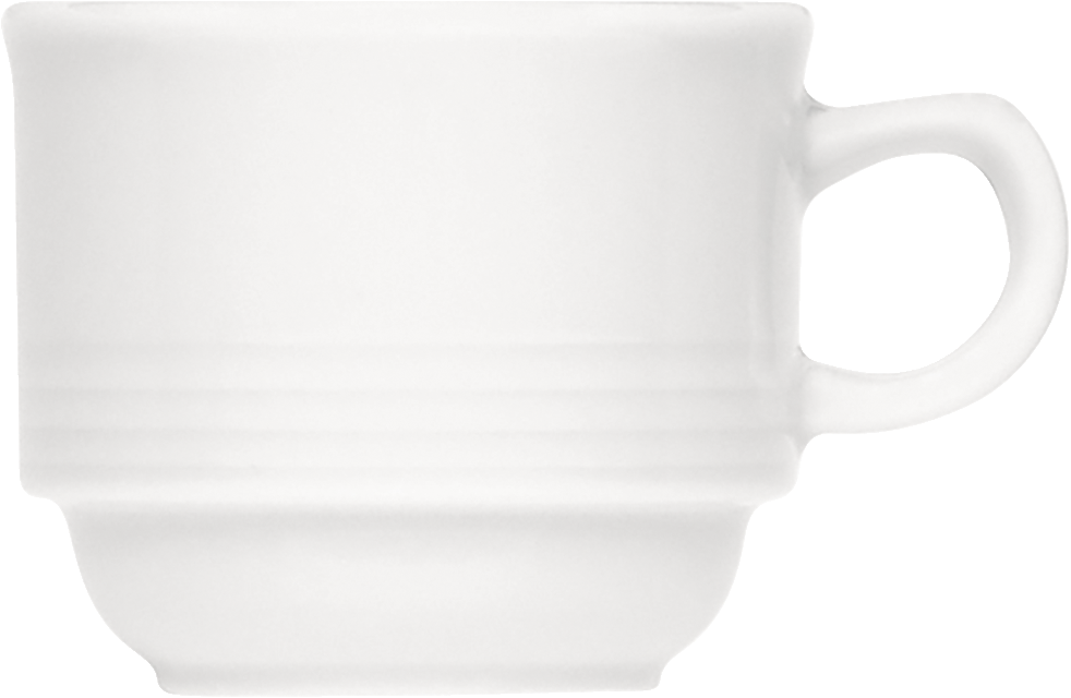 Cup stackable embossed 0.09l