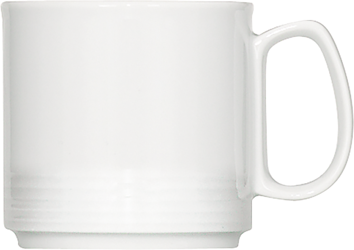 Mug stackable embossed 0.27l
