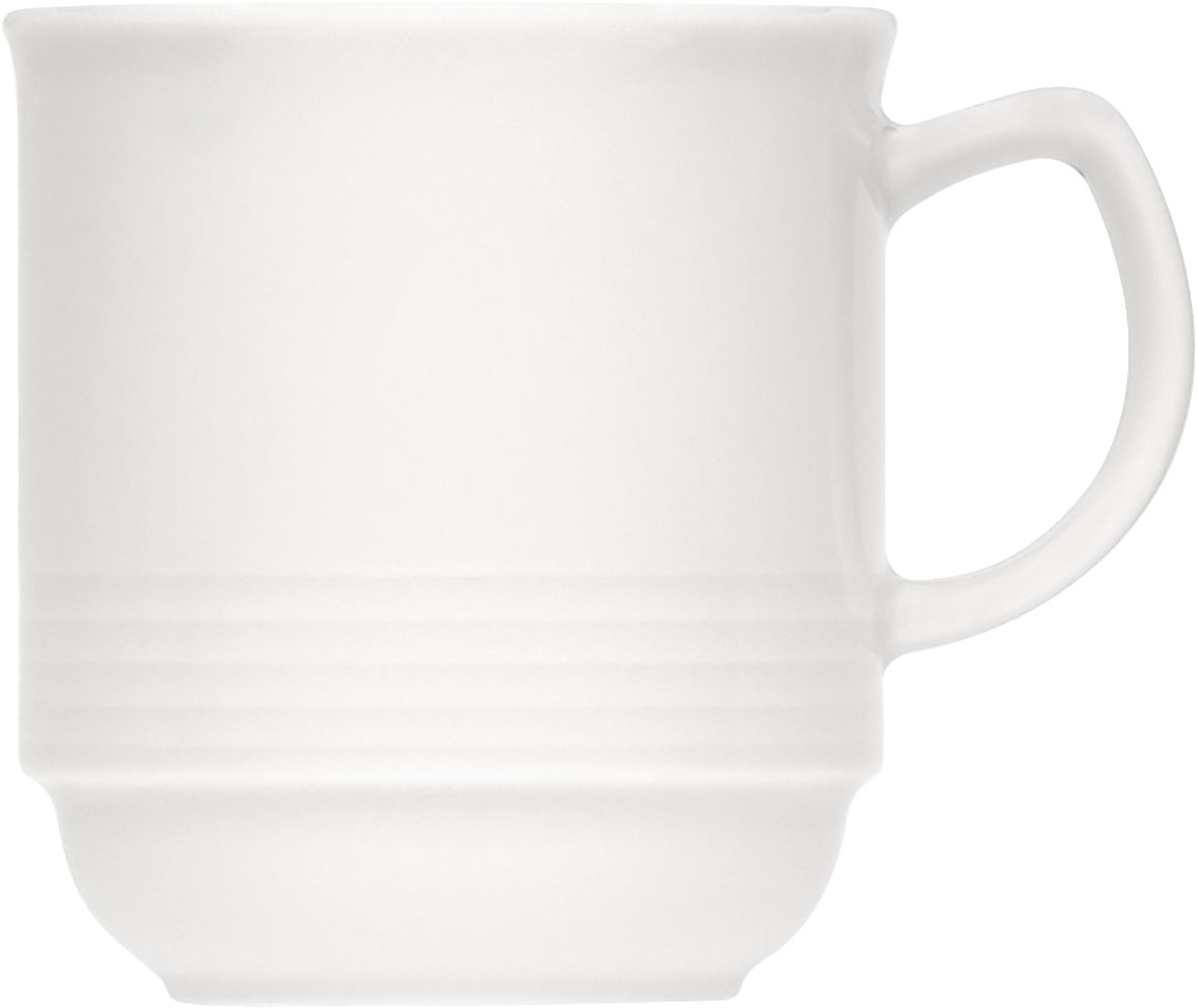 Mug stackable embossed 0.26l