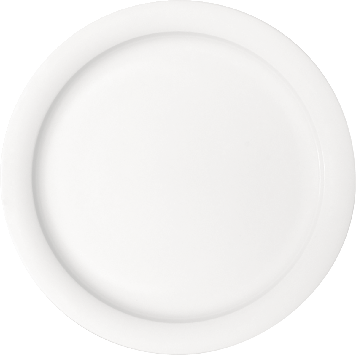 Plate flat round narrow rim 25cm