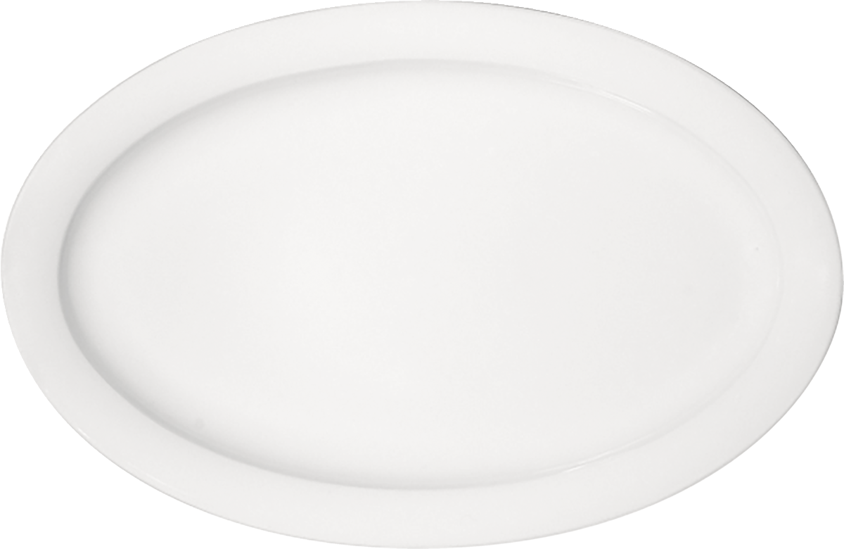 Platter oval with rim 19x29cm