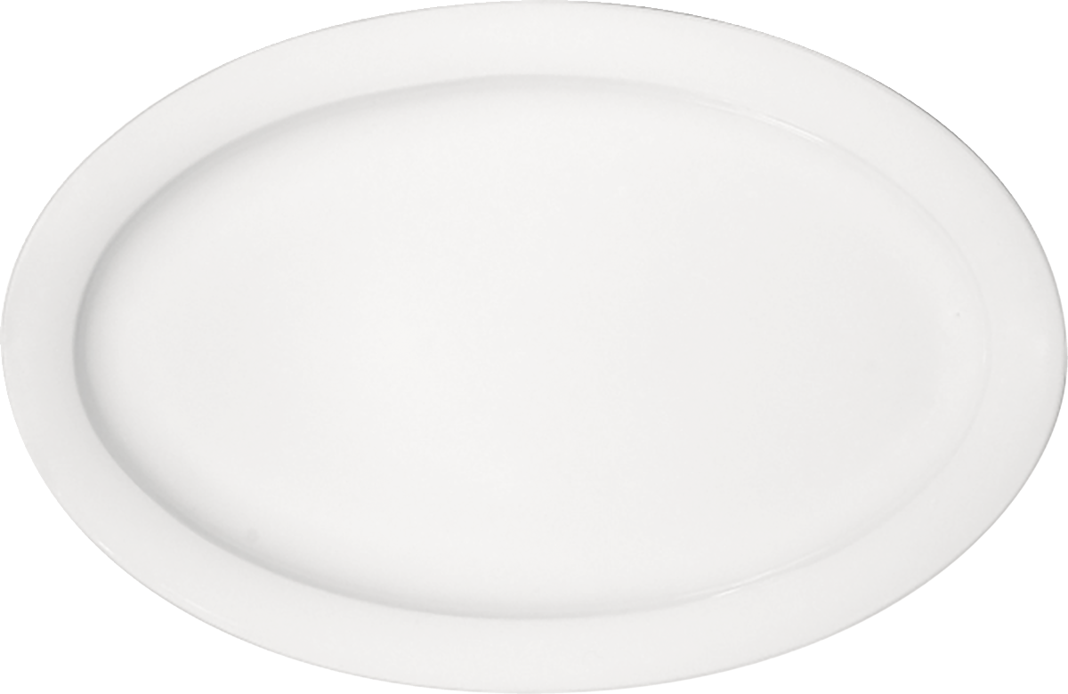 Platter oval with rim 32x21cm