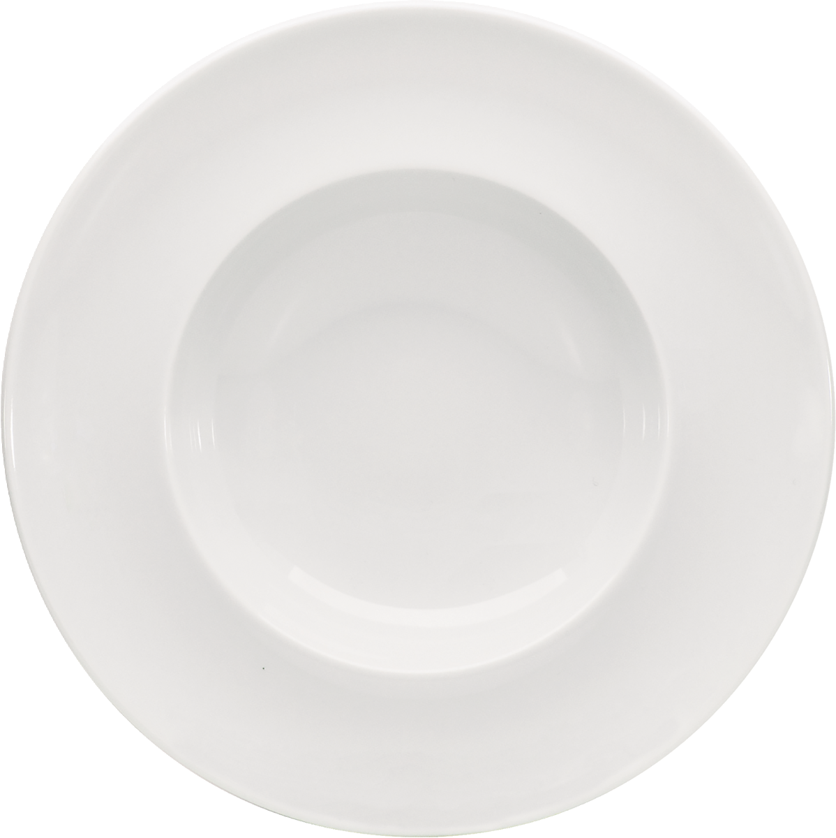 Plate deep round with rim 16cm