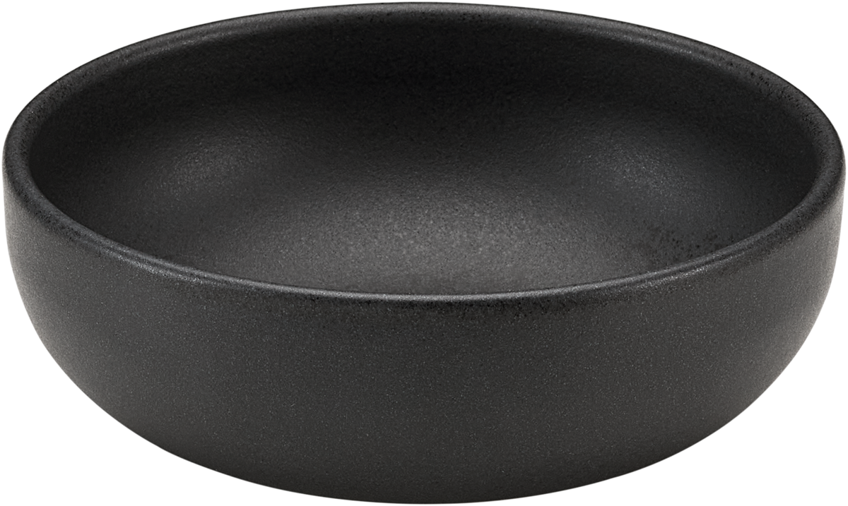Bowl round black 12cm/0.33l