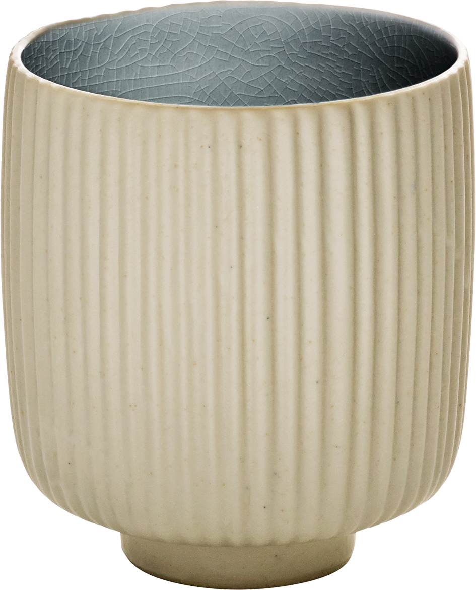 Mug embossed gray 0.30l