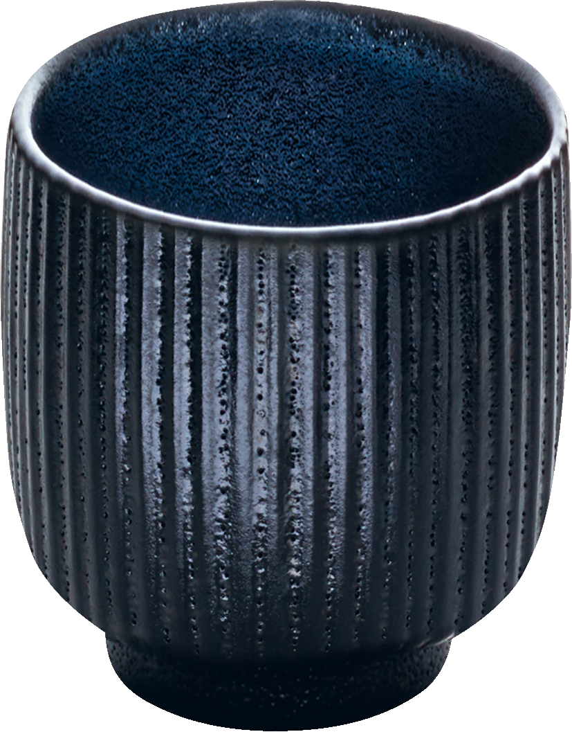 Cup embossed black 0.10l