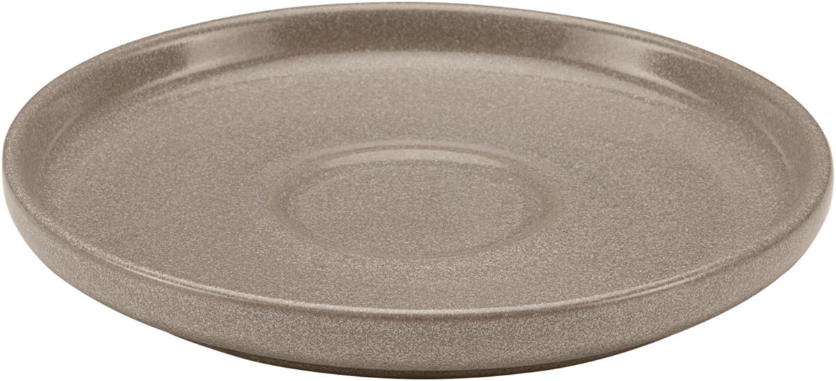 Saucer round sand 12cm