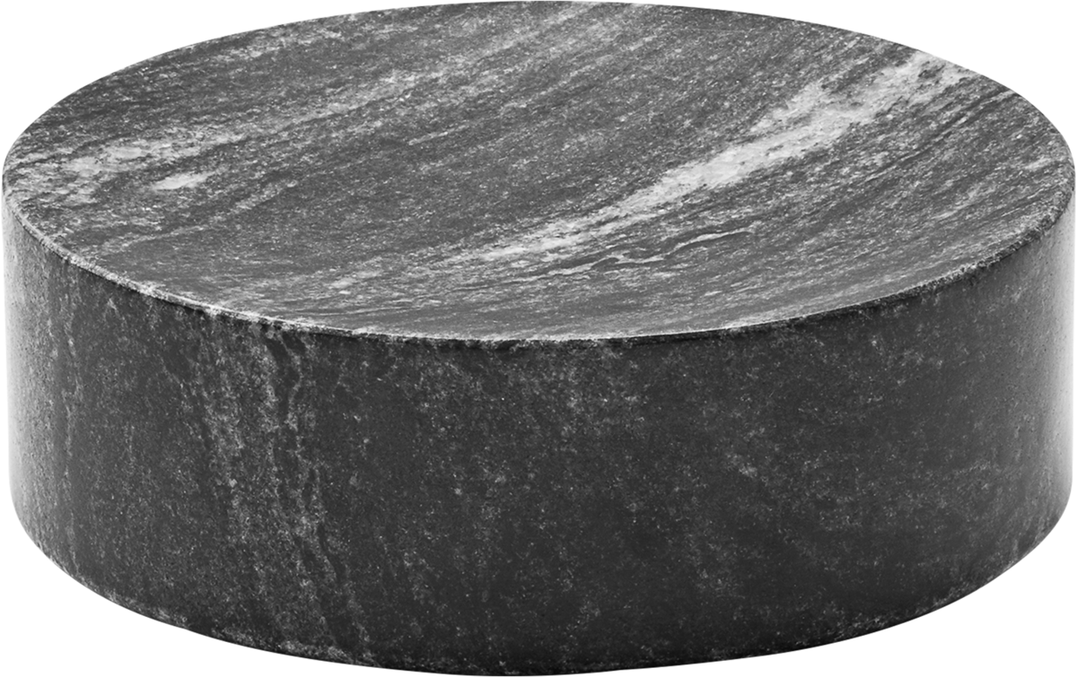 Plateau round black 13cm