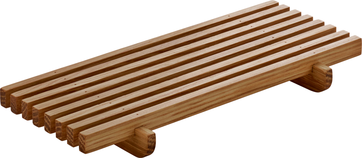 Crumb grill rectangular oak 18x9cm