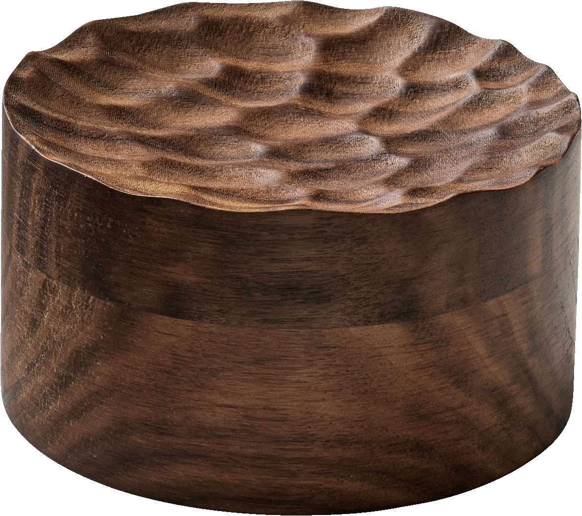 Plateau round walnut 10cm