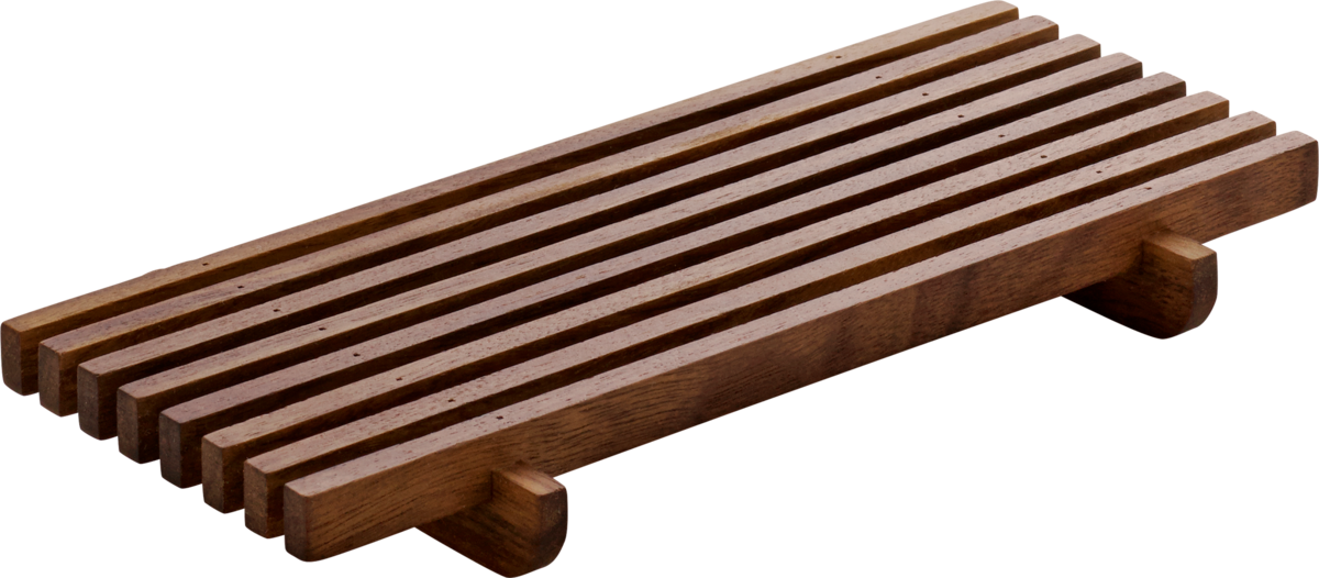 Crumb grill rectangular walnut 18x9cm