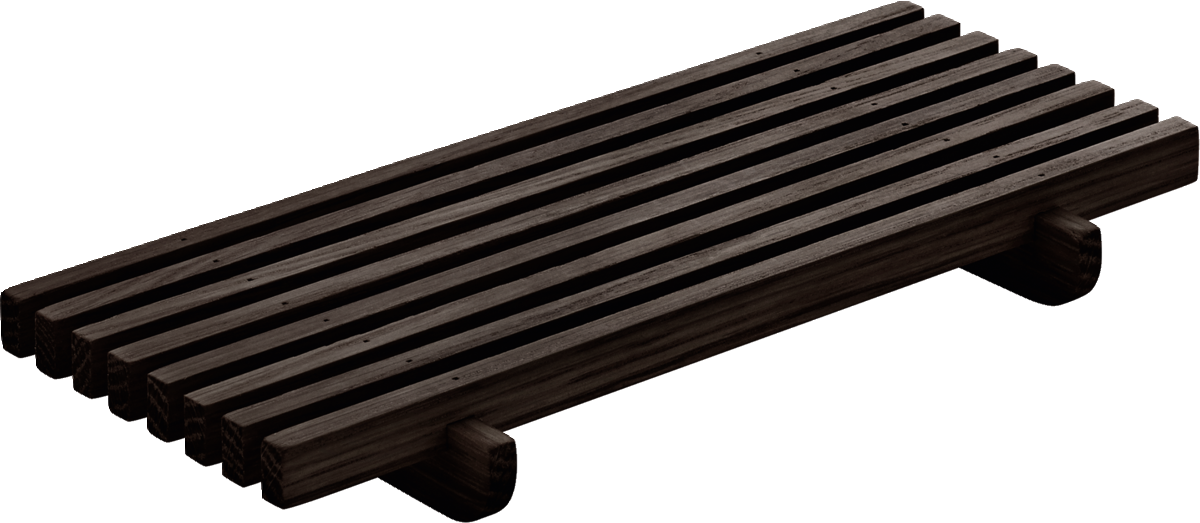 Crumb grill rectangular Wenge 18x9cm