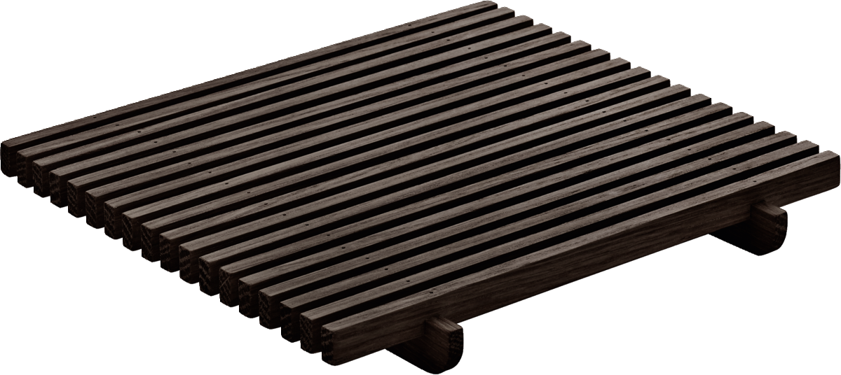 Crumb grille square Wenge 18x18cm