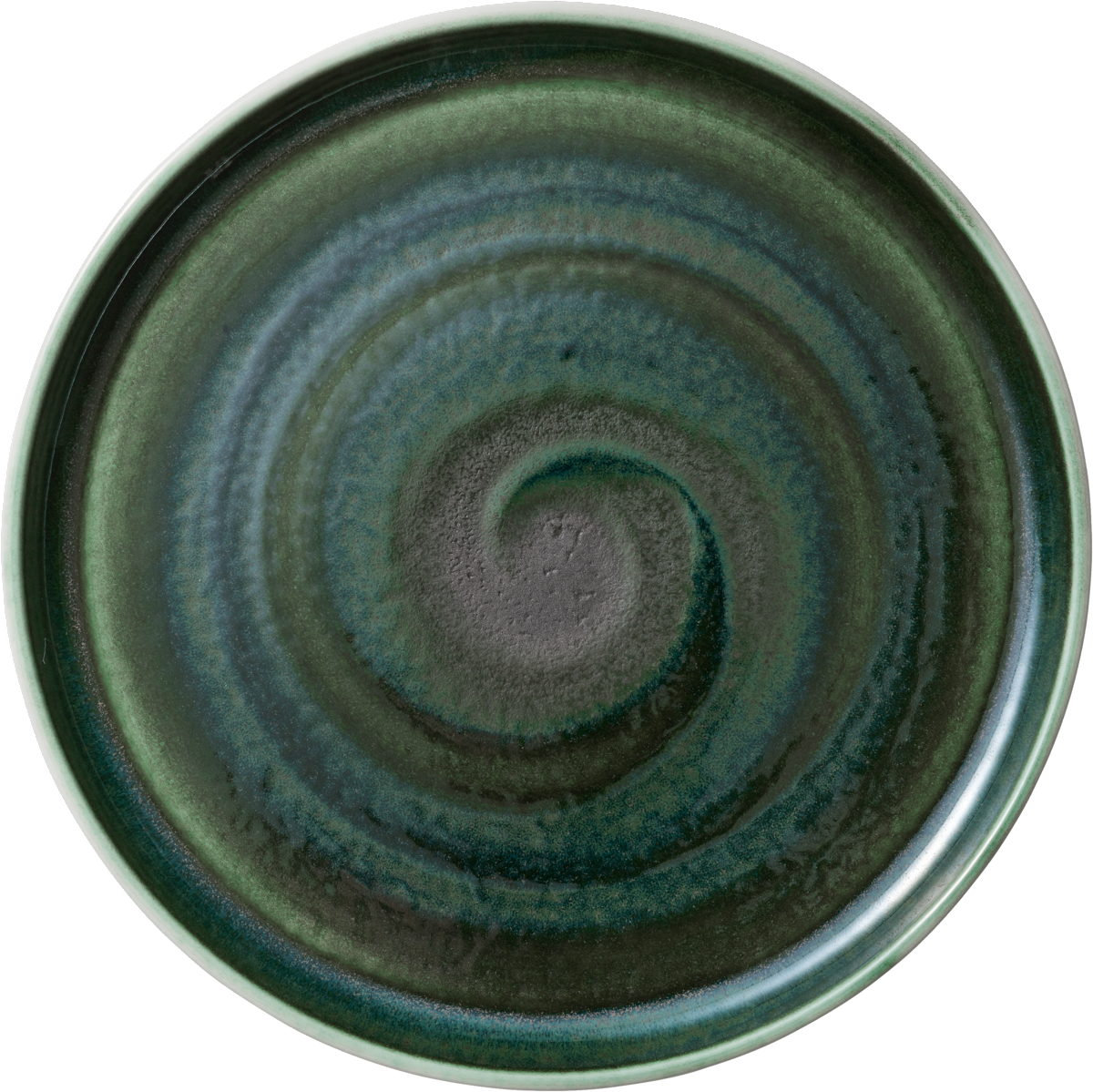 Plate round flat high rim 27cm