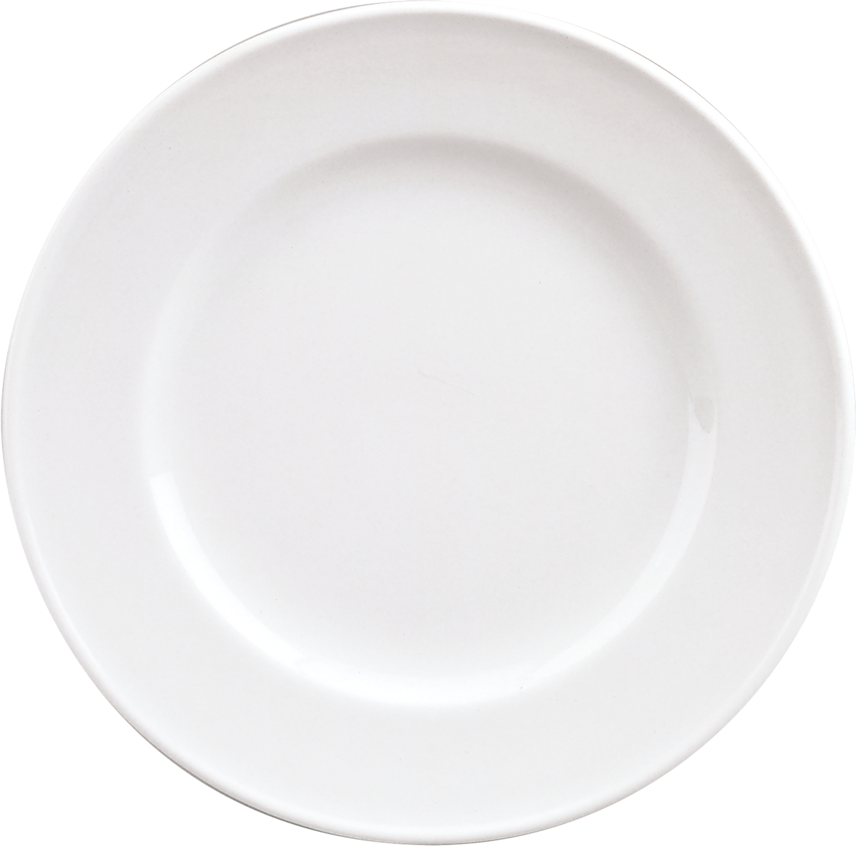 Plate flat round with rim 21cm