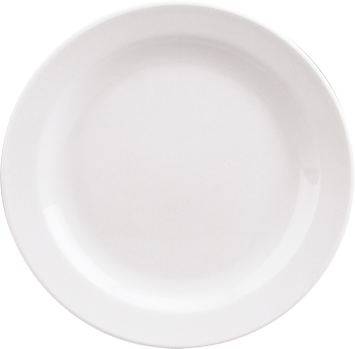 Plate flat round with rim 17cm