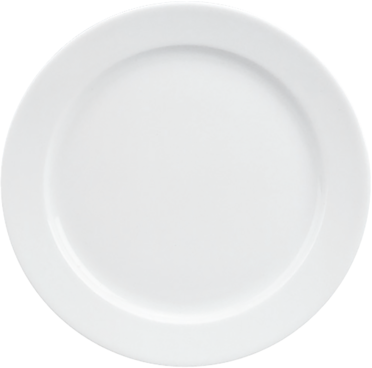 Plate flat round with rim 17cm