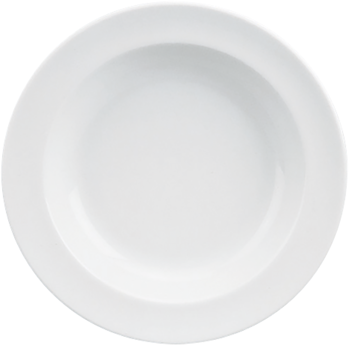 Plate deep round with rim 23cm