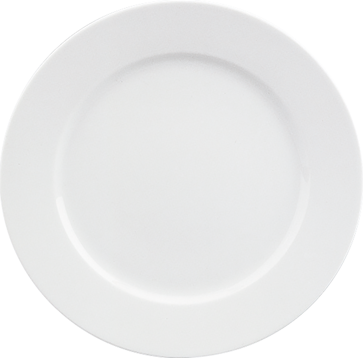 Plate flat round with rim 16cm