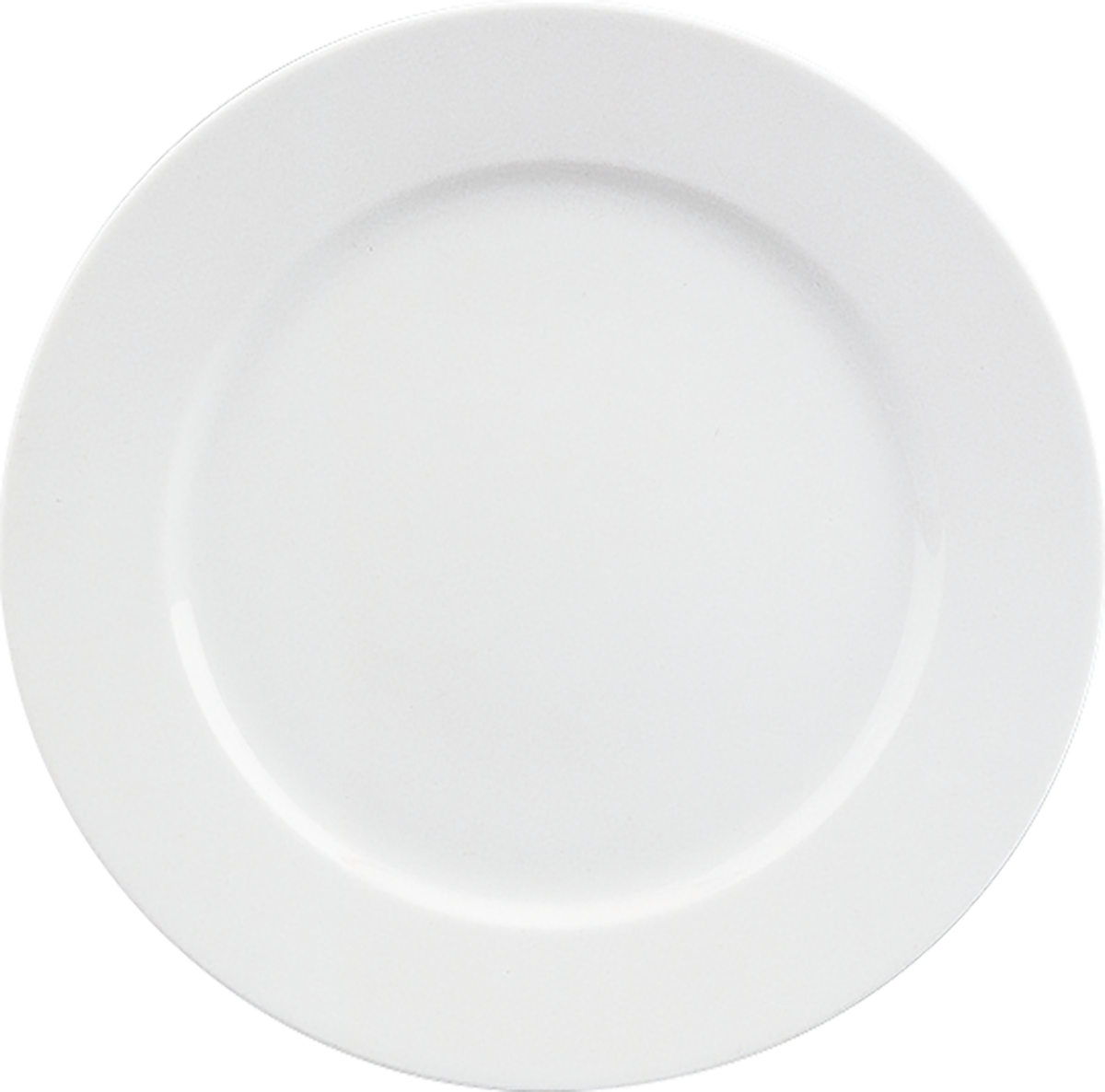 Plate flat round with rim 27cm