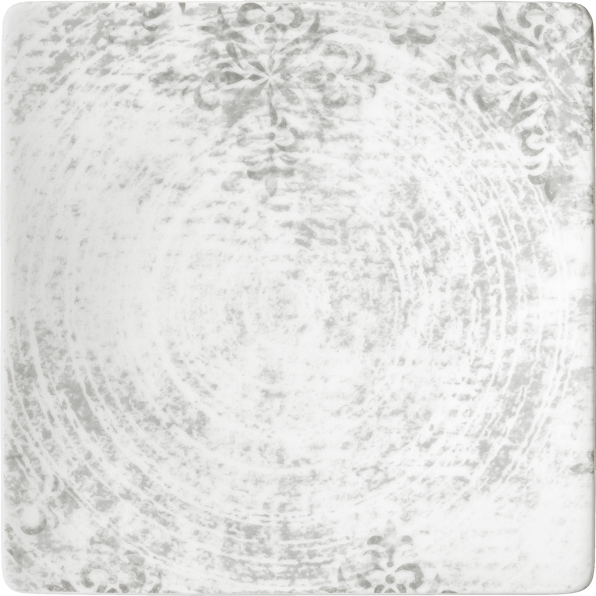 Plate half-deep square coupe 12cm