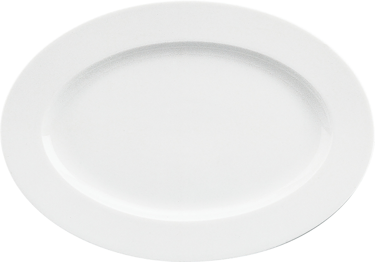 Platter oval with rim 36x26cm