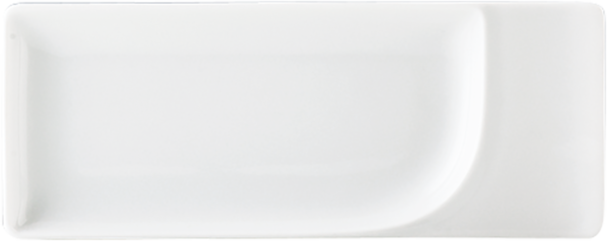 Platter rectangular with rim 20x8cm