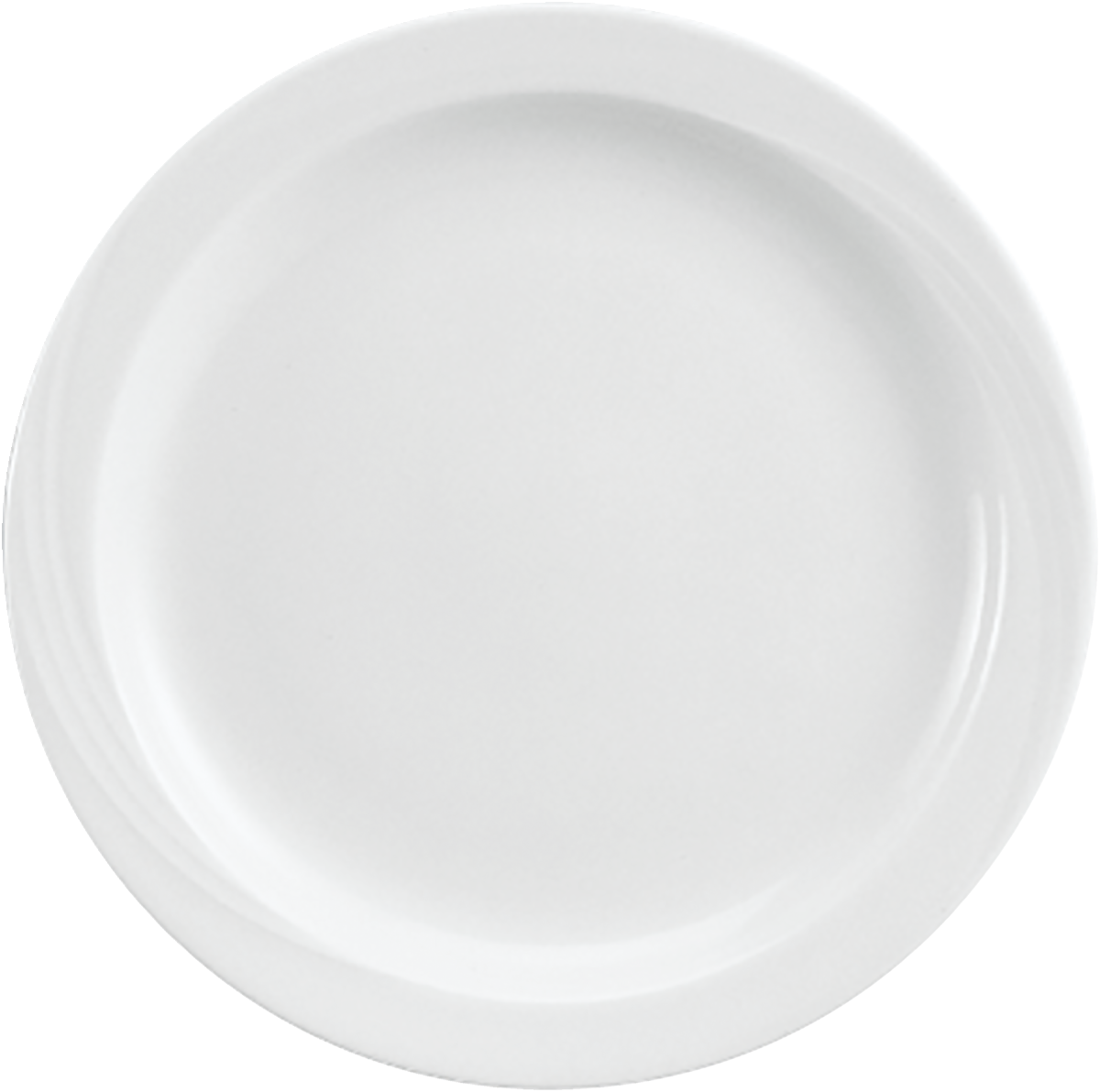 Plate flat round with rim embossed 26cm