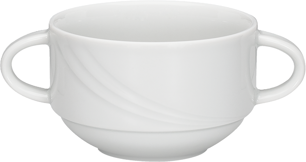 Creamsoup cup stackable embossed 0.28l