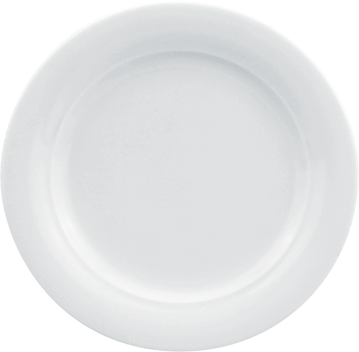 Plate flat round with rim 20cm