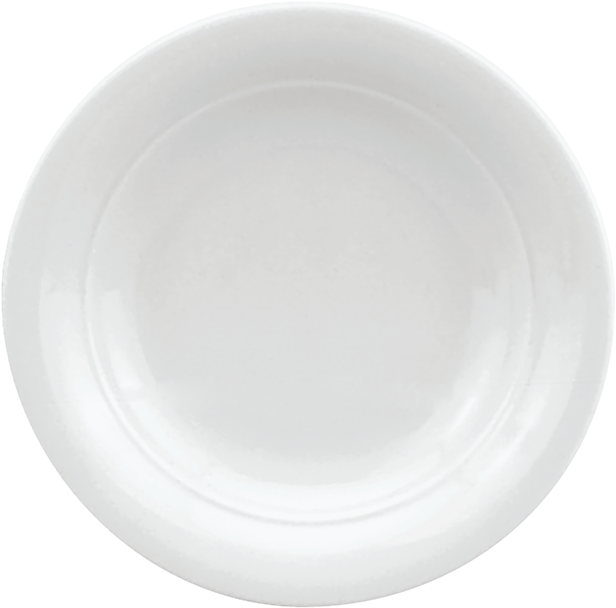 Plate deep round with rim 21cm