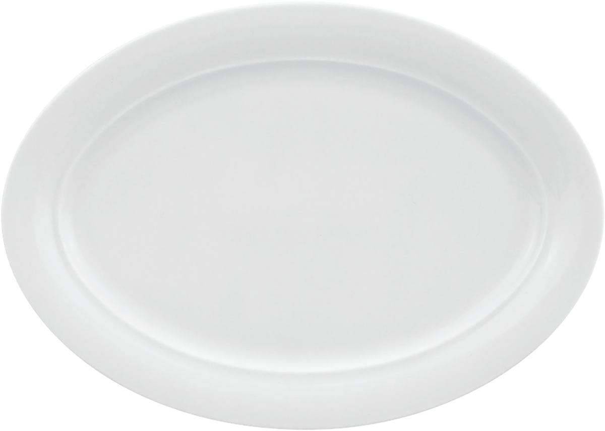 Platter oval with rim 29x21cm