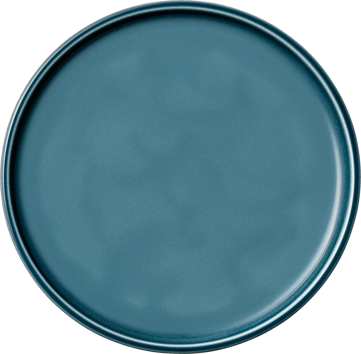 Plate flat round coupe PETROL BLUE 21cm