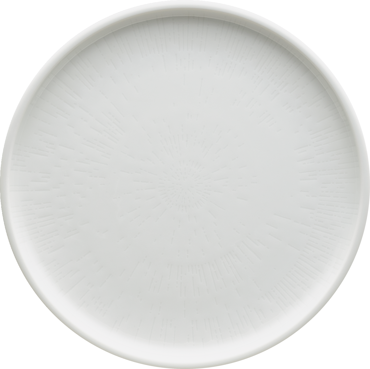 Plate flat round coupe structure 24cm