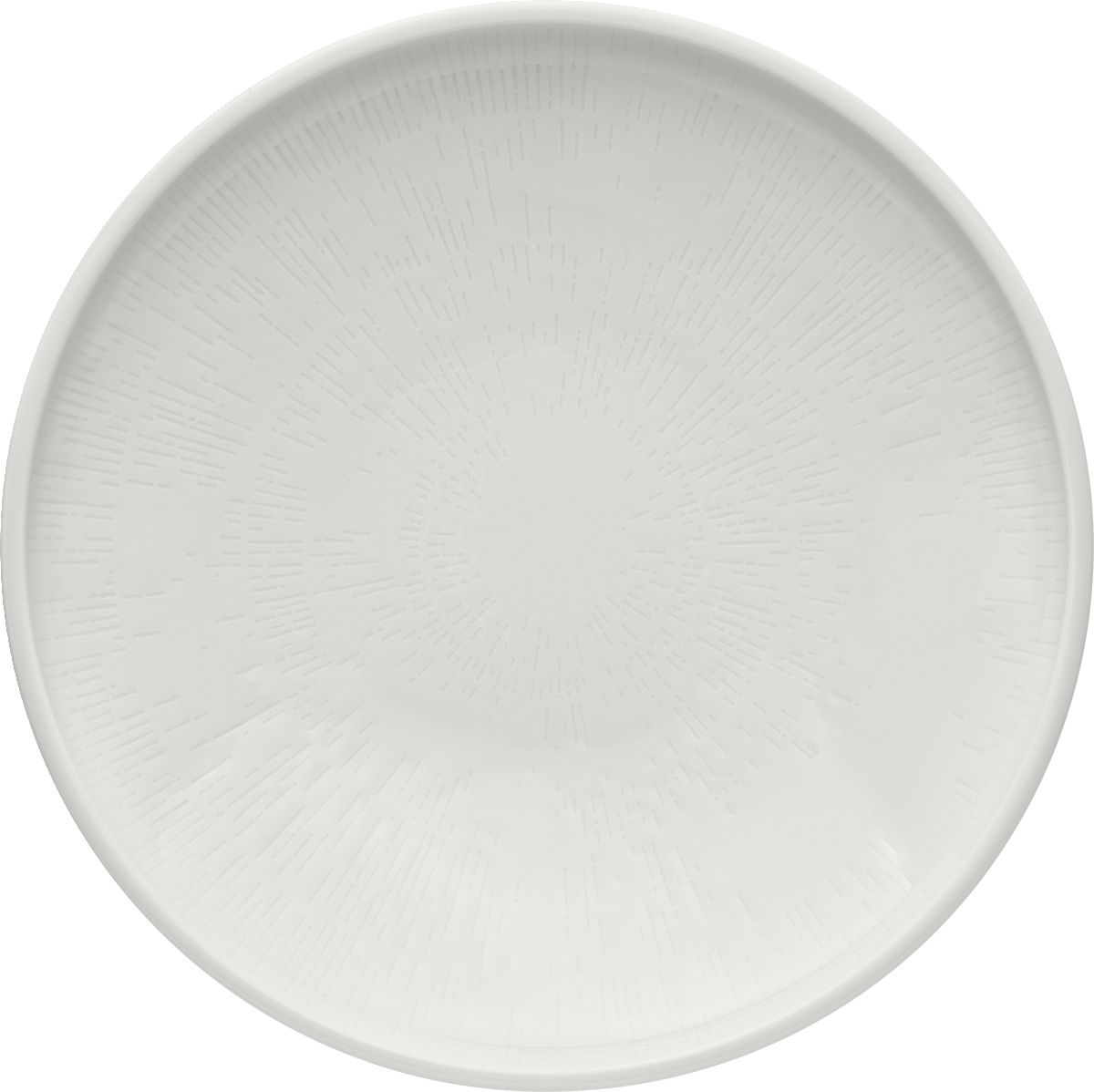 Plate deep round coupe structure 28cm