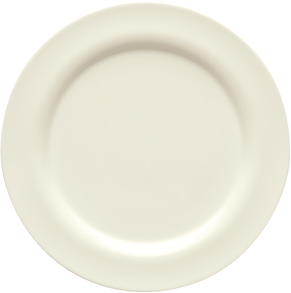 Plate flat round with rim 20cm