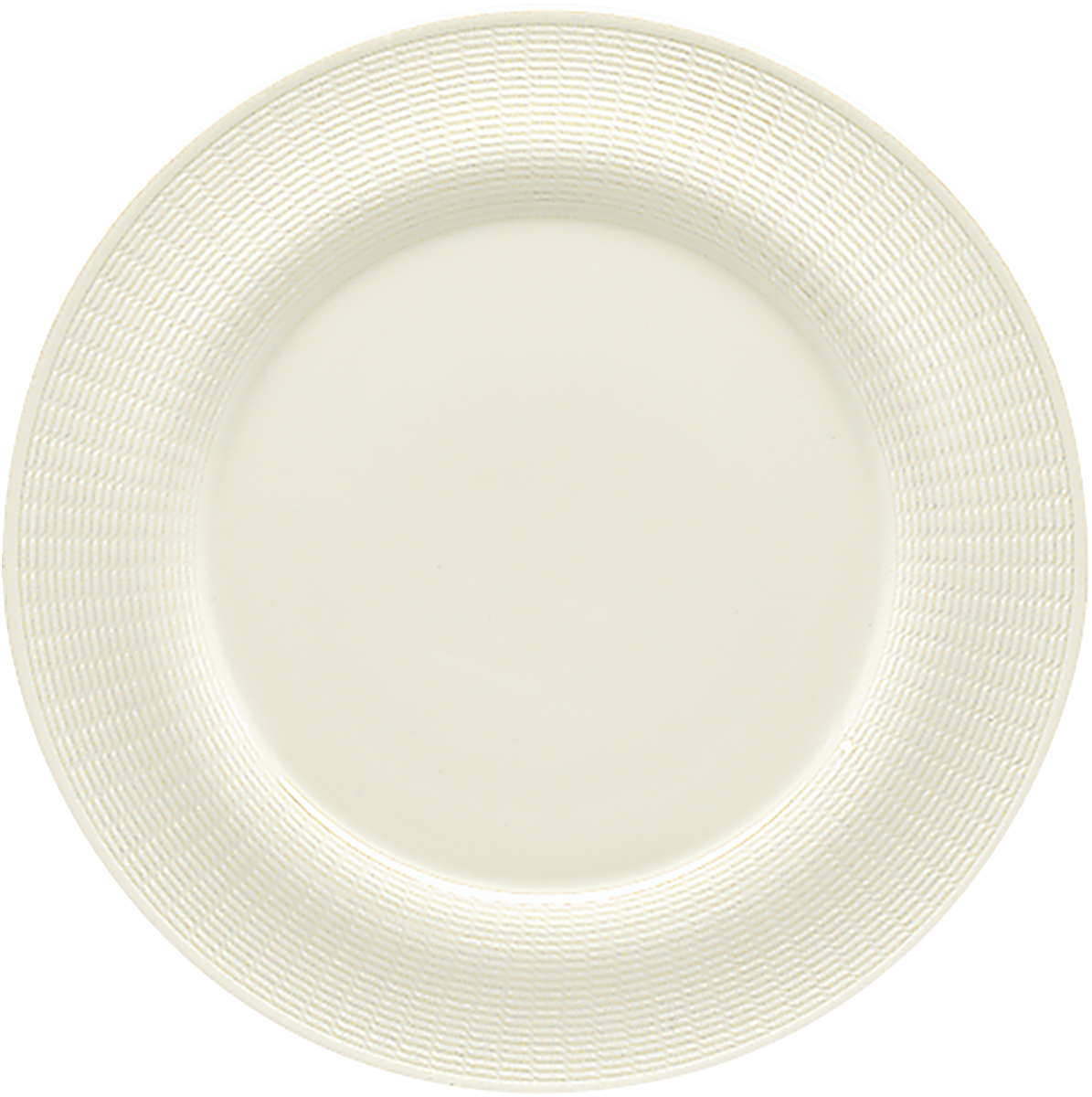 Plate flat round with rim embossed 29cm