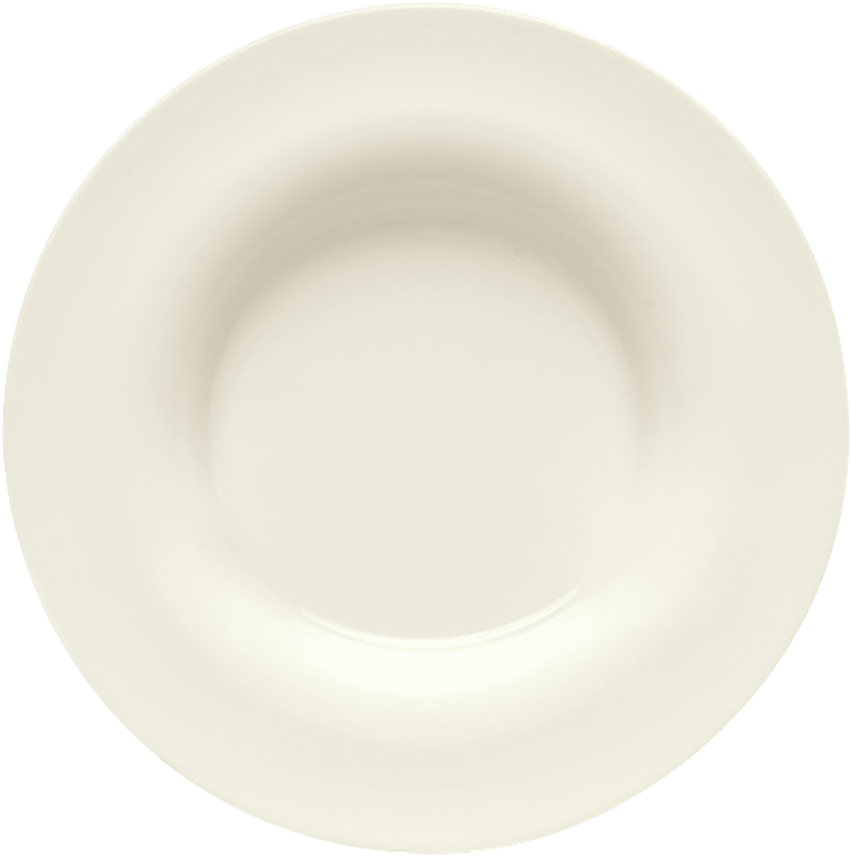 Plate deep round with rim 20cm