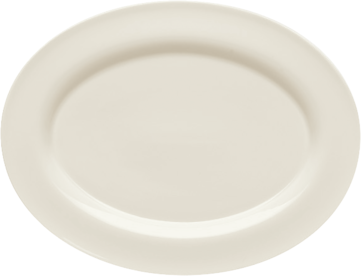 Platter oval with rim 33x25cm