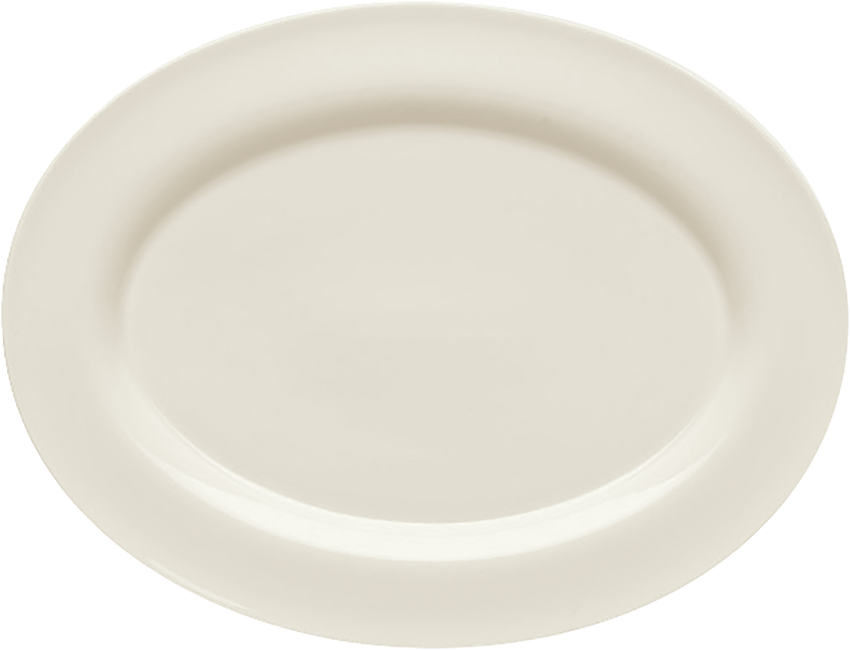 Platter oval with rim 38x30cm