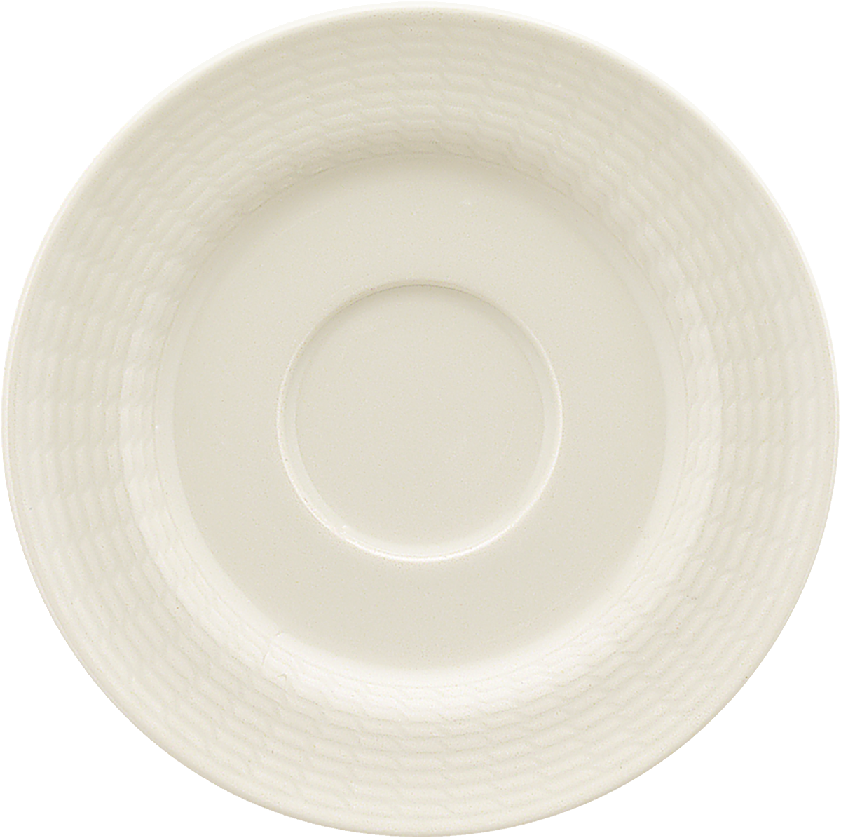 Combi saucer round embossed 16cm