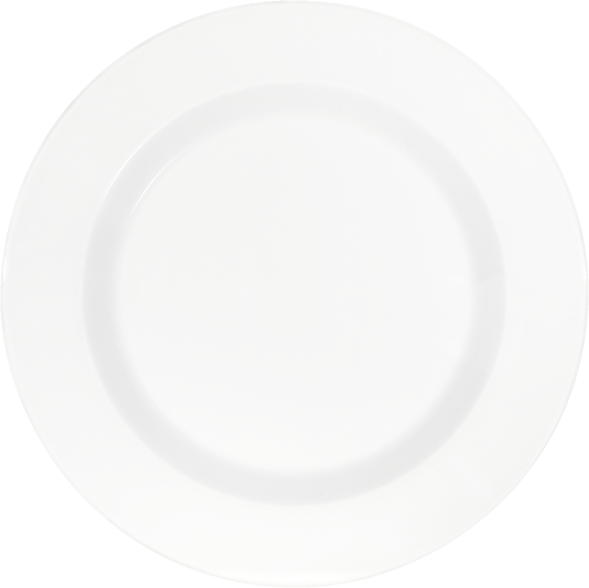 Plate flat round with rim 16cm