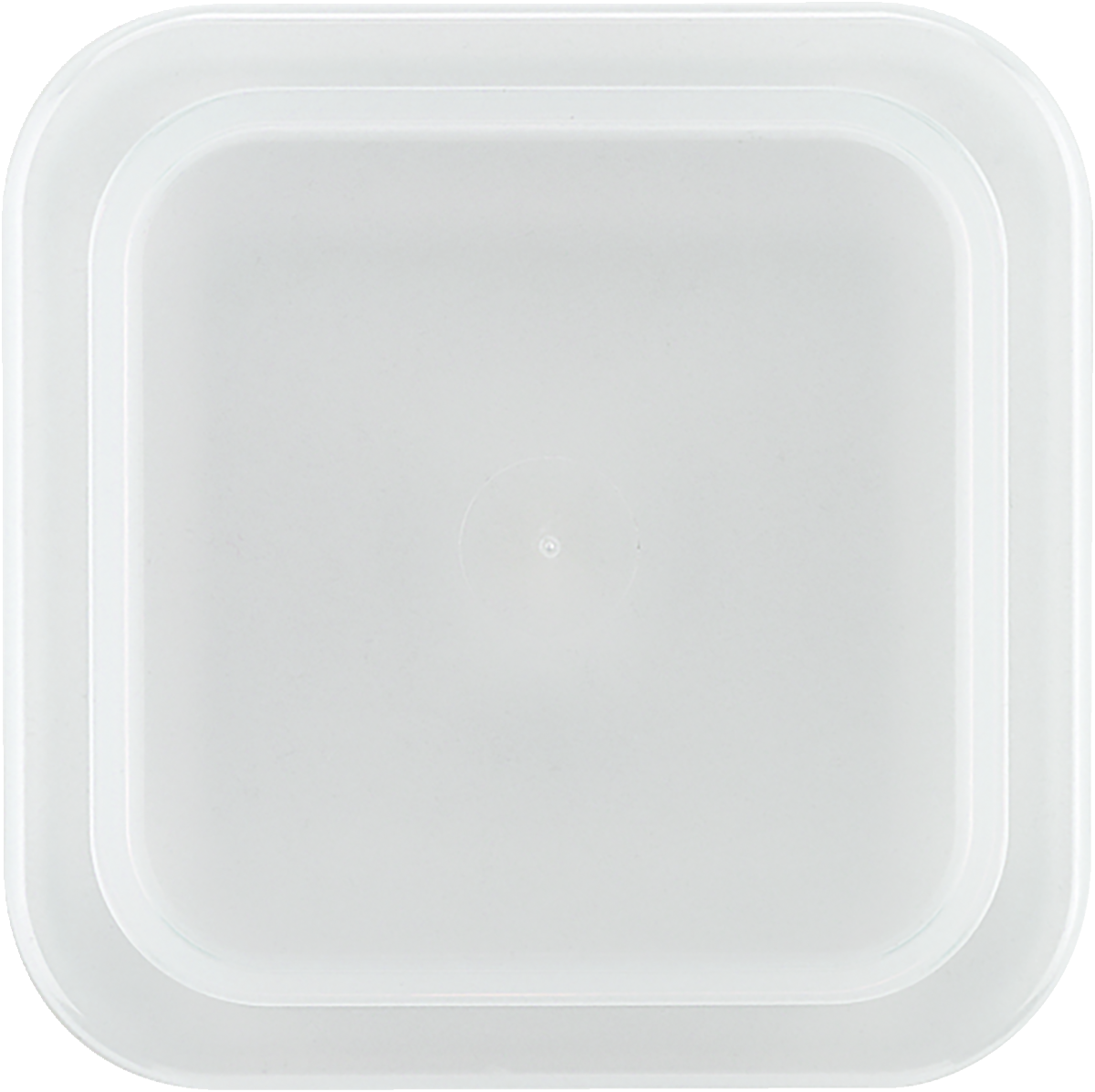 Plastic cover semi-lucent square 14x14cm