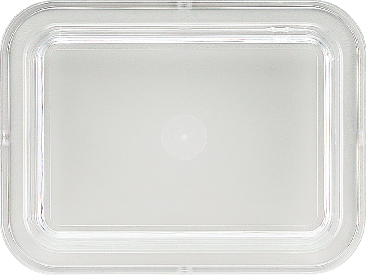 Plastic cover rectangular transparent 13x10cm