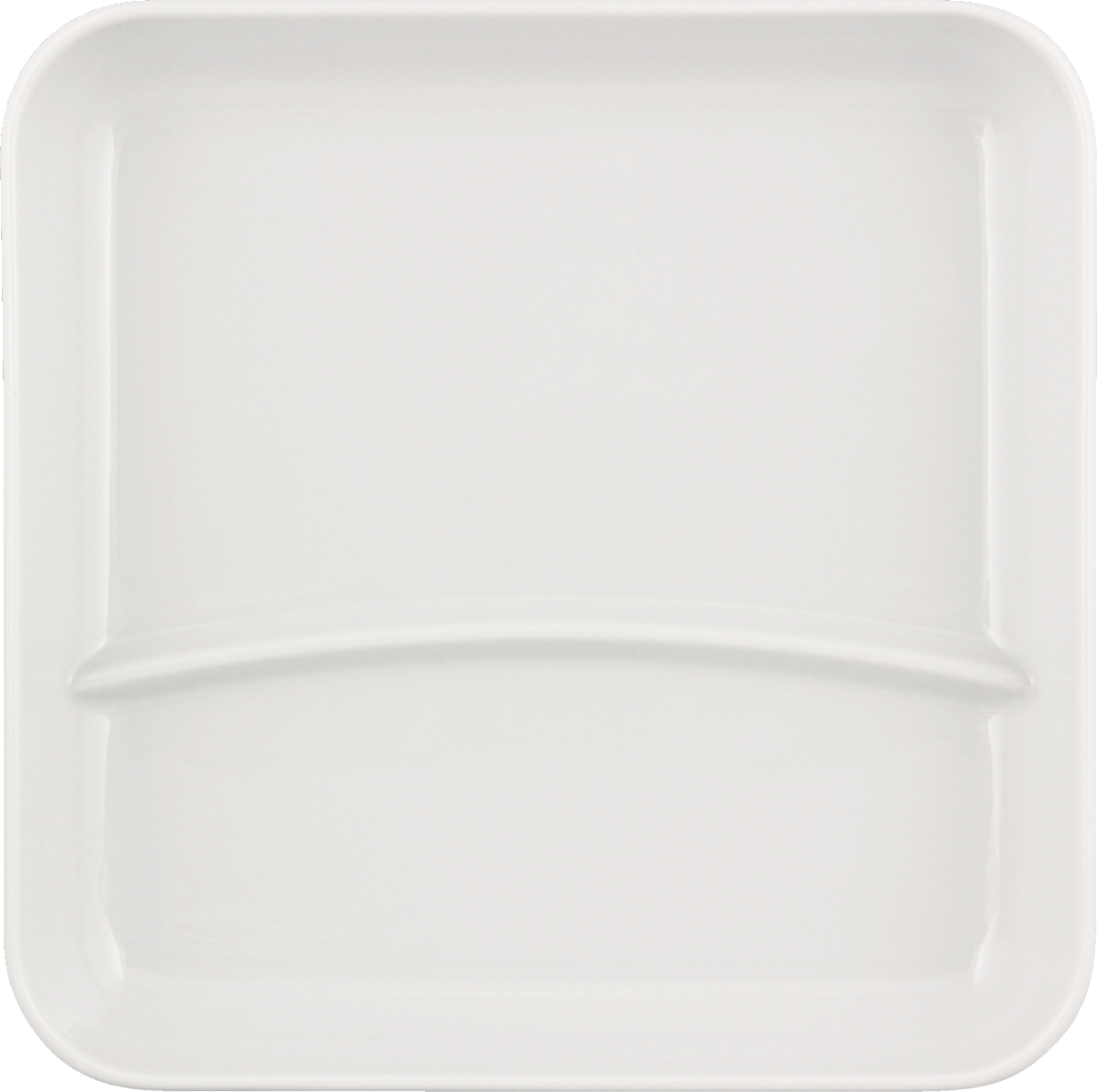 Plate square 2-part plain bottom 20x20