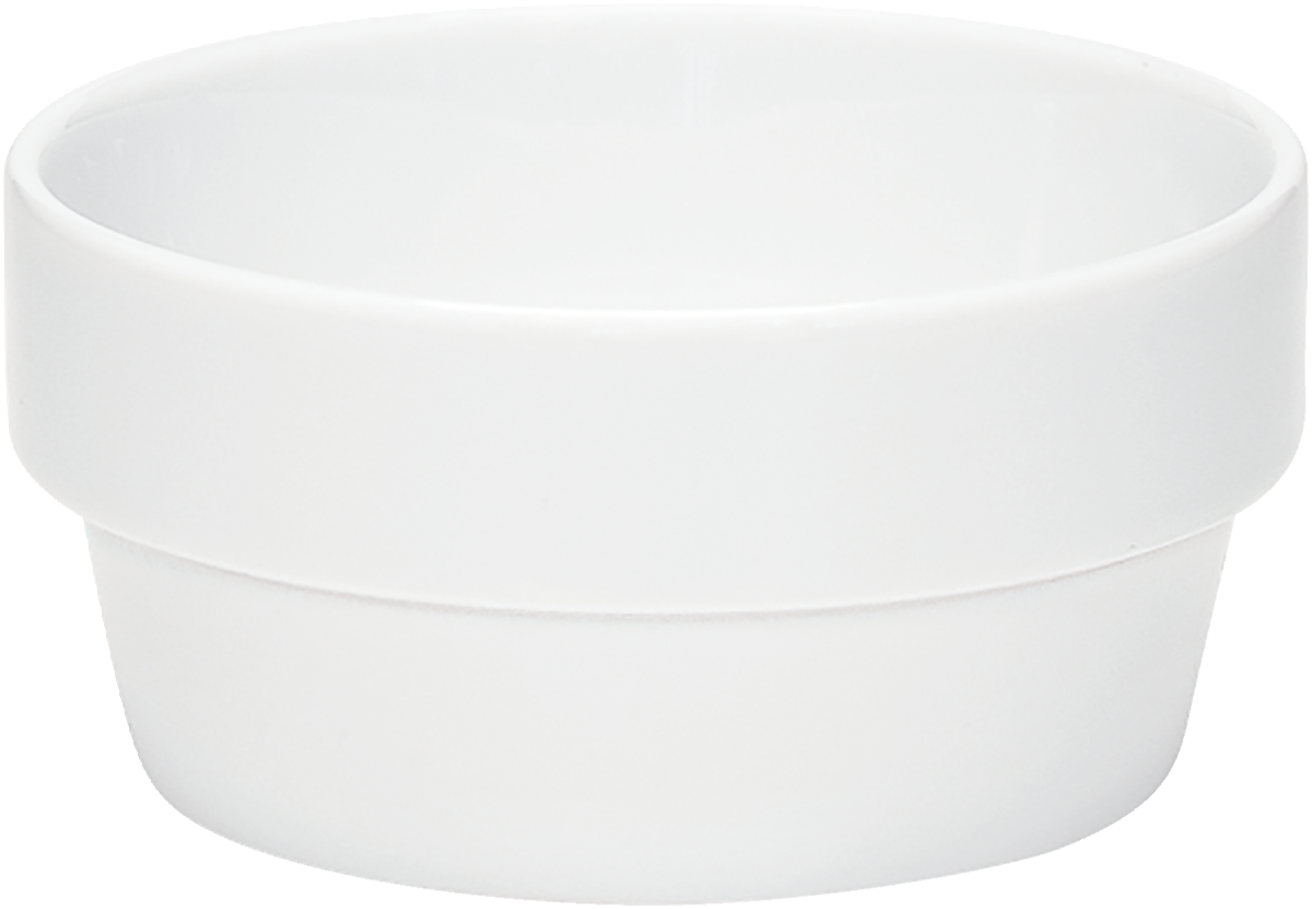 Soup bowl round stackable plain bottom 13cm/0.50l
